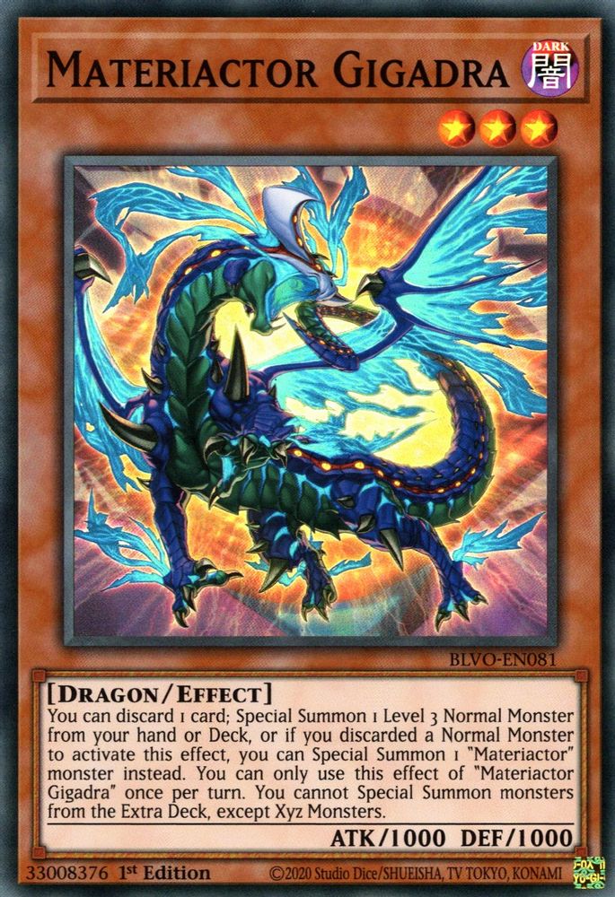 Materiactor Gigadra (BLVO-EN081) - Super Rare