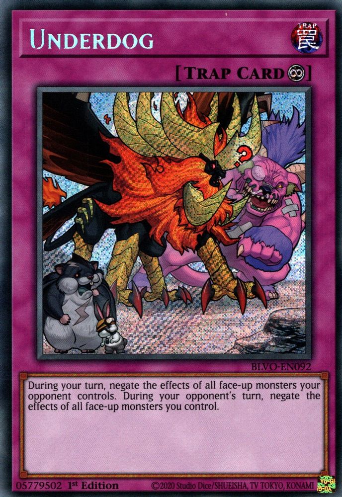 Underdog [BLVO-EN092] Secret Rare 