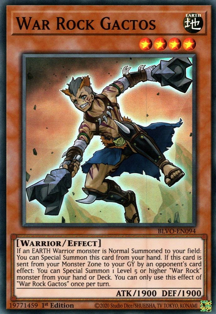 War Rock Gactos (BLVO-EN094) - Super Rare