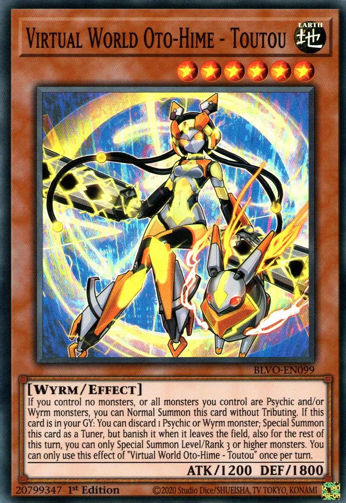 Virtual World Oto-Hime - Toutou (BLVO-EN099) - Super Rare