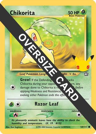 Chikorita (54/111) [Premier pack partenaire] 