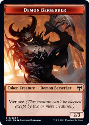 Demon Berserker Token (KHM-010) - Kaldheim