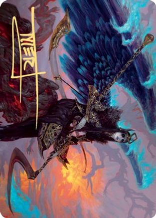 Eradicator Valkyrie Art Card (Gold-Stamped Signature) (ASKHM-025) - Art Series: Kaldheim