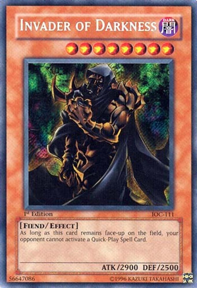 Invader of Darkness (IOC-111) - Secret Rare