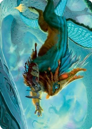 Toski, Bearer of Secrets Art Card (Gold-Stamped Signature) (ASKHM-052) - Art Series: Kaldheim