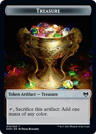 Treasure // Bird Double-Sided Token (KHM-19 // 5) - Kaldheim Foil