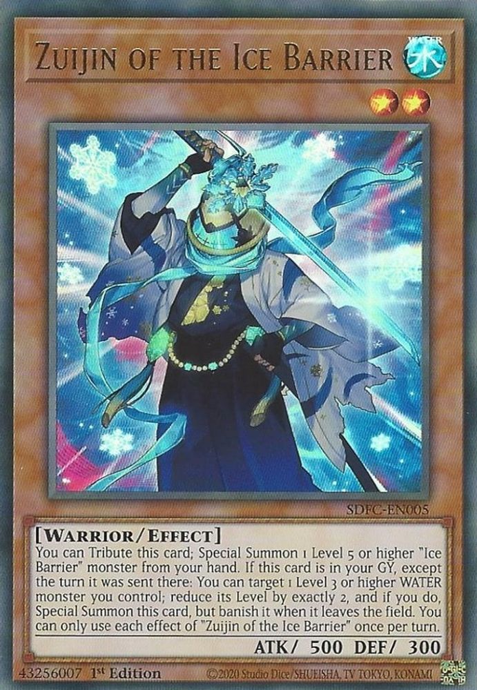 Zuijin of the Ice Barrier (SDFC-EN005) - Ultra Rare