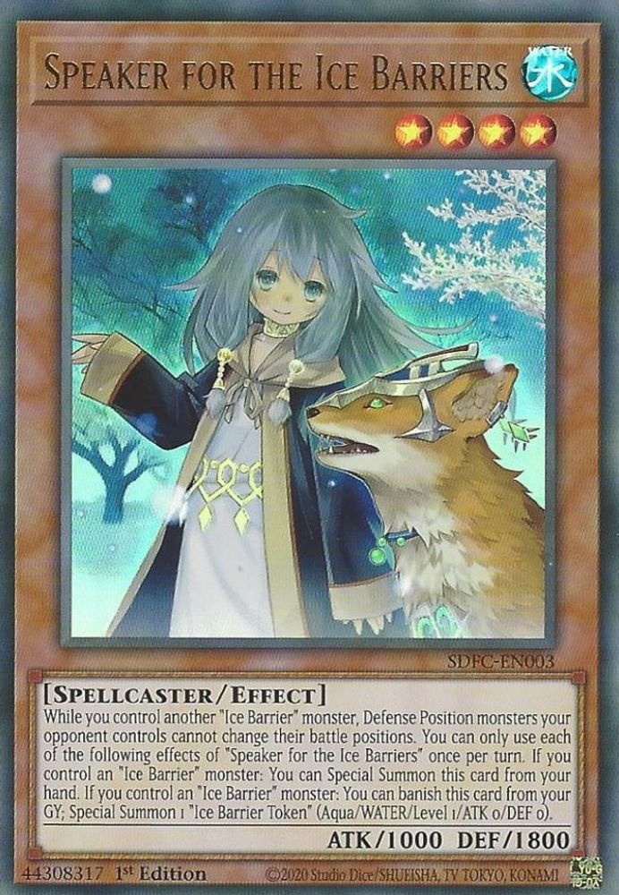 Speaker for the Ice Barriers (SDFC-EN003) - Ultra Rare