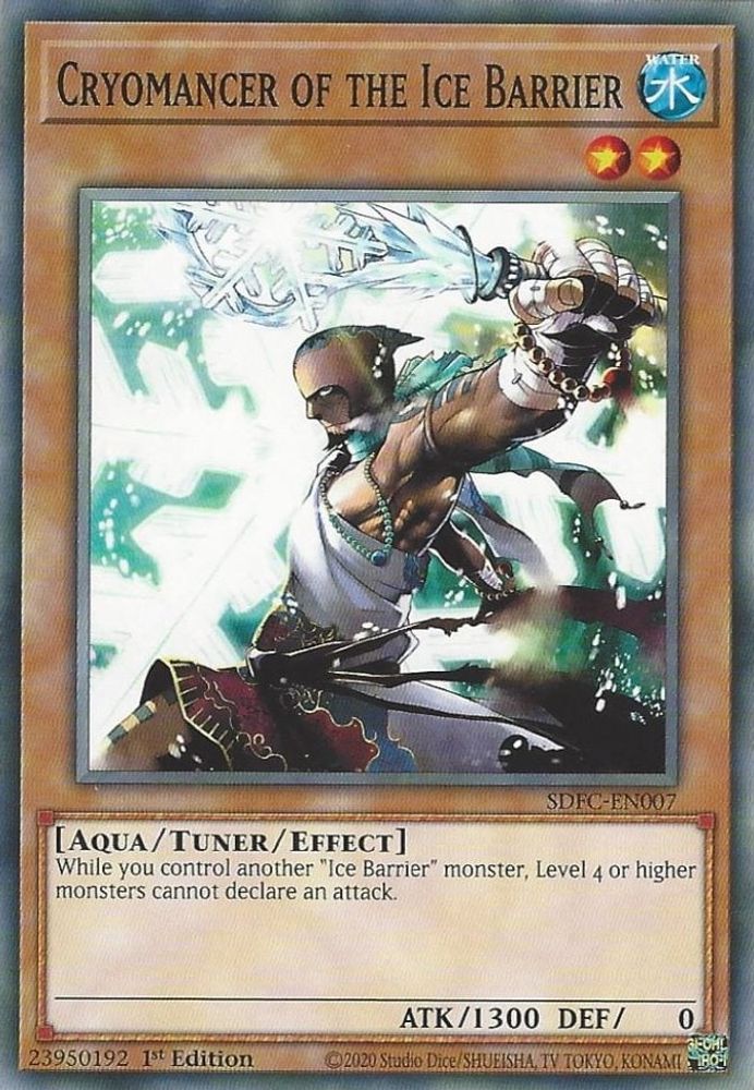 Cryomancer of the Ice Barrier (SDFC-EN007) - Common