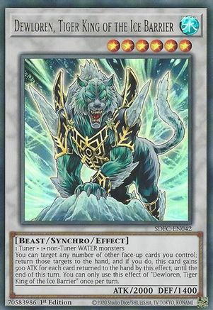 Dewloren, Tiger King of the Ice Barrier [SDFC-EN042] Ultra Rare