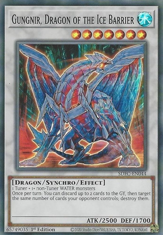 Gungnir, Dragon of the Ice Barrier (SDFC-EN044) - Super Rare