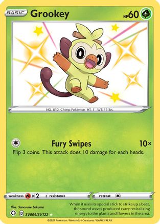 Grookey SV004  - Holofoil - Shiny Holo Rare