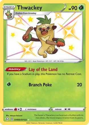 Thwackey SV005  - Holofoil - Shiny Holo Rare