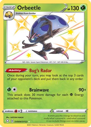 Orbeetle SV009  - Holofoil - Shiny Holo Rare