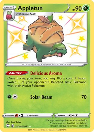 Appletun SV014  - Holofoil - Shiny Holo Rare