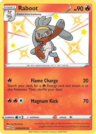 Raboot SV016  - Holofoil - Shiny Holo Rare