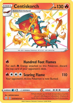 Centiskorch SV019  - Holofoil - Shiny Holo Rare
