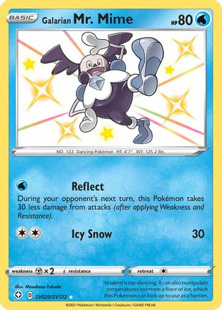 Galarian Mr. Mime SV020  - Holofoil - Shiny Holo Rare