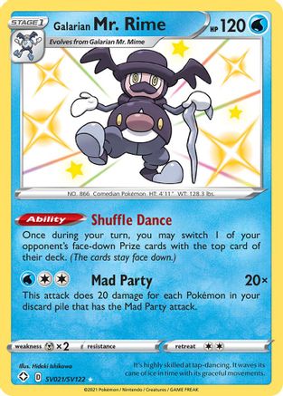 Galarian Mr. Rime SV021  - Holofoil - Shiny Holo Rare