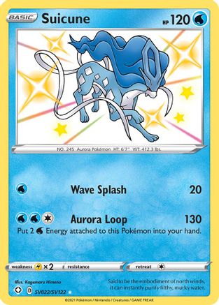 Suicune SV022  - Holofoil - Shiny Holo Rare