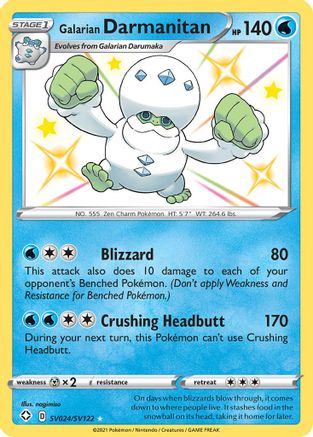 Galarian Darmanitan SV024  - Holofoil - Shiny Holo Rare
