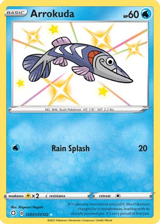 Arrokuda SV031  - Holofoil - Shiny Holo Rare