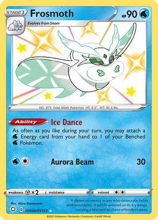 Frosmoth SV034  - Holofoil - Shiny Holo Rare
