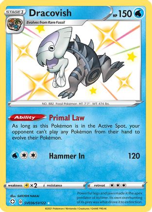 Dracovish SV036  - Holofoil - Shiny Holo Rare