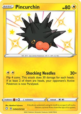 Pincurchin SV043  - Holofoil - Shiny Holo Rare