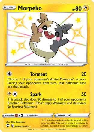 Morpeko (SV044/SV122) [Épée et Bouclier : Shining Fates] 