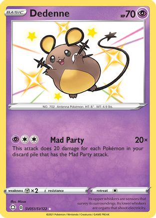 Dedenne SV051  - Holofoil - Shiny Holo Rare