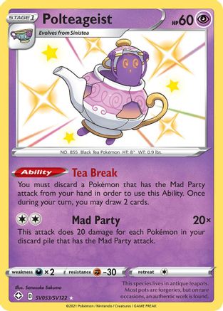 Polteageist (SV053/SV122) [Épée et Bouclier : Shining Fates] 
