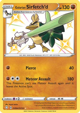 Galarian Sirfetch'd SV064  - Holofoil - Shiny Holo Rare