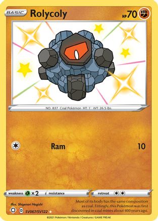 Rolycoly SV067  - Holofoil - Shiny Holo Rare