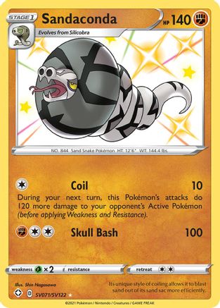 Sandaconda SV071  - Holofoil - Shiny Holo Rare