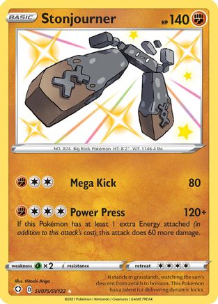 Stonjourner SV075  - Holofoil - Shiny Holo Rare