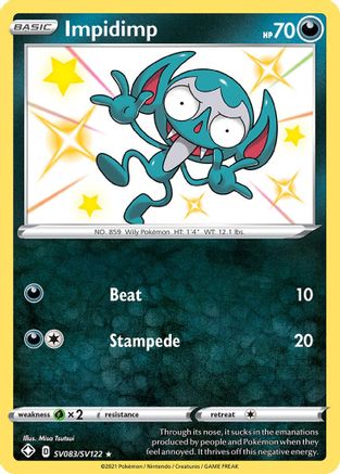 Impidimp SV083  - Holofoil - Shiny Holo Rare