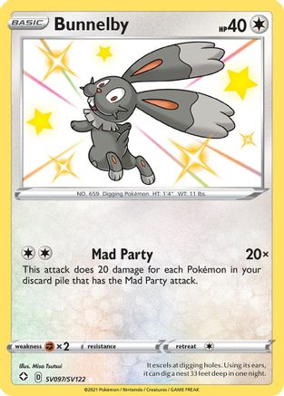 Bunnelby SV097  - Holofoil - Shiny Holo Rare