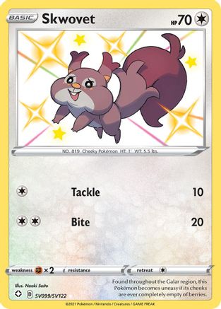 Skwovet SV099  - Holofoil - Shiny Holo Rare