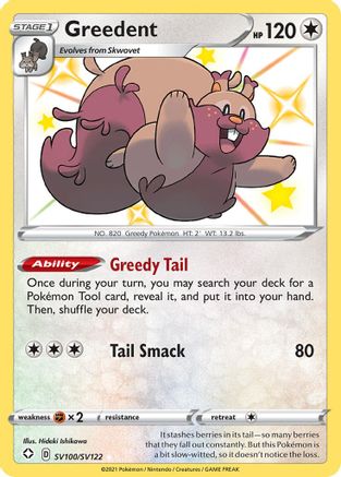 Greedent SV100  - Holofoil - Shiny Holo Rare