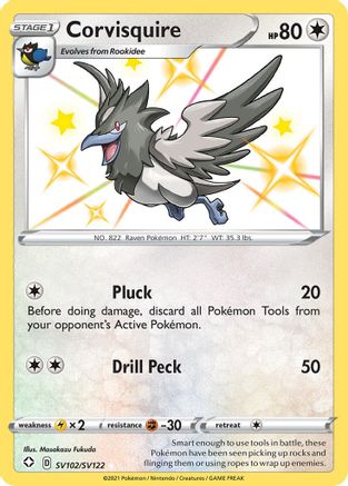 Corvisquire SV102  - Holofoil - Shiny Holo Rare