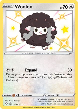 Wooloo SV103  - Holofoil - Shiny Holo Rare