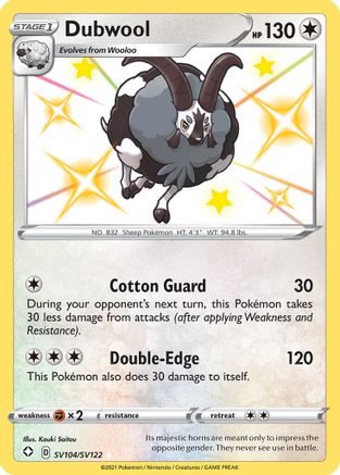 Dubwool SV104  - Holofoil - Shiny Holo Rare
