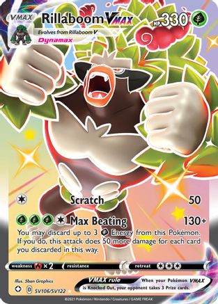 Rillaboom VMAX SV106  - Holofoil - Shiny Holo Rare