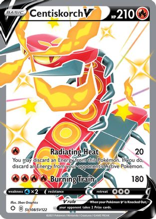 Centiskorch V SV108  - Holofoil - Shiny Holo Rare