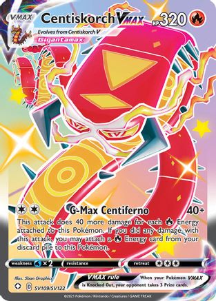 Centiskorch VMAX SV109  - Holofoil - Shiny Holo Rare