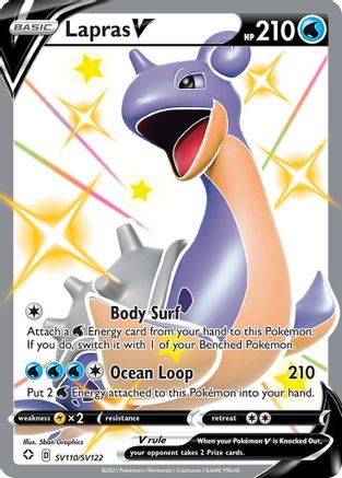 Lapras V SV110  - Holofoil - Shiny Holo Rare