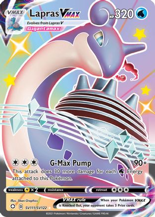 Lapras VMAX SV111  - Holofoil - Shiny Holo Rare