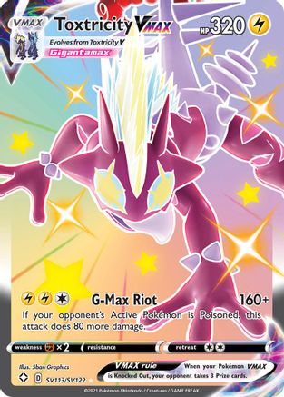 Toxtricity VMAX SV113  - Holofoil - Shiny Holo Rare