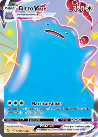 Ditto VMAX SV119  - Holofoil - Shiny Holo Rare